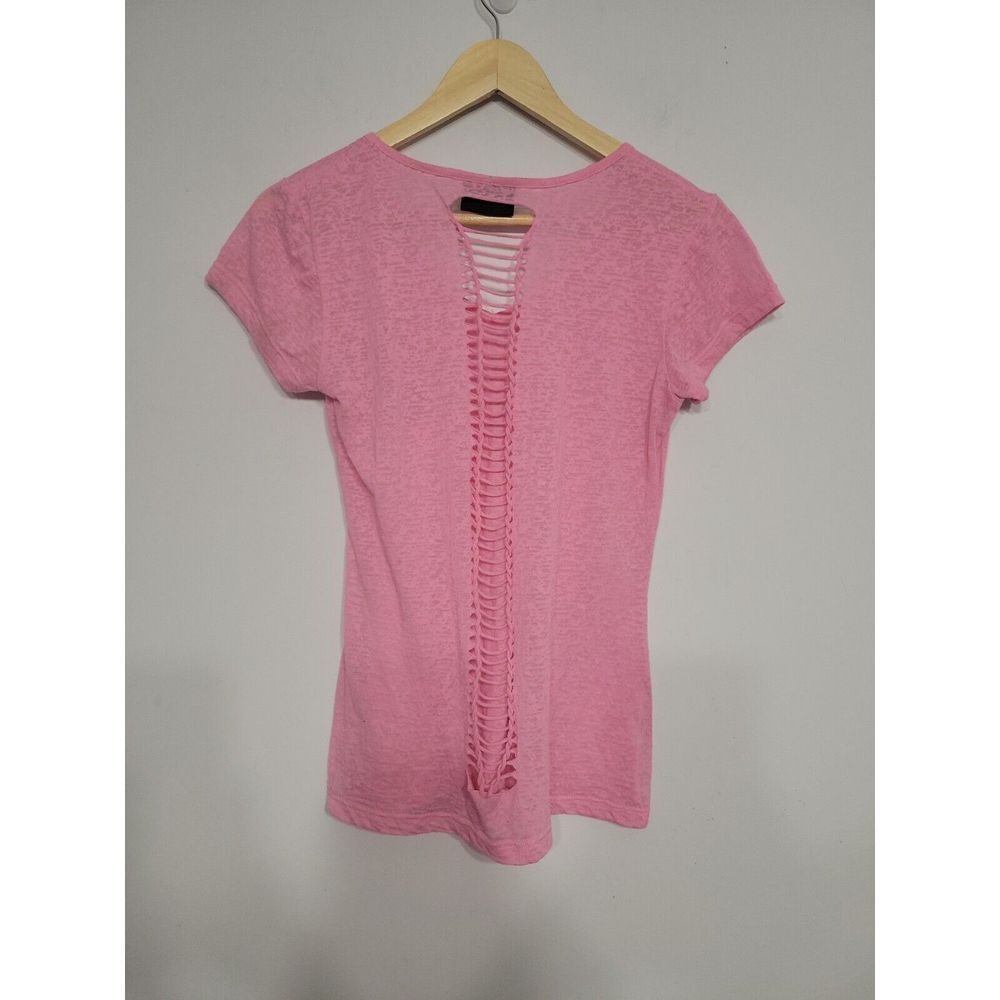 Biker Clothing Company Women's Top Size Large Pink Cutout Daytona 2016 - Picture 5 of 5